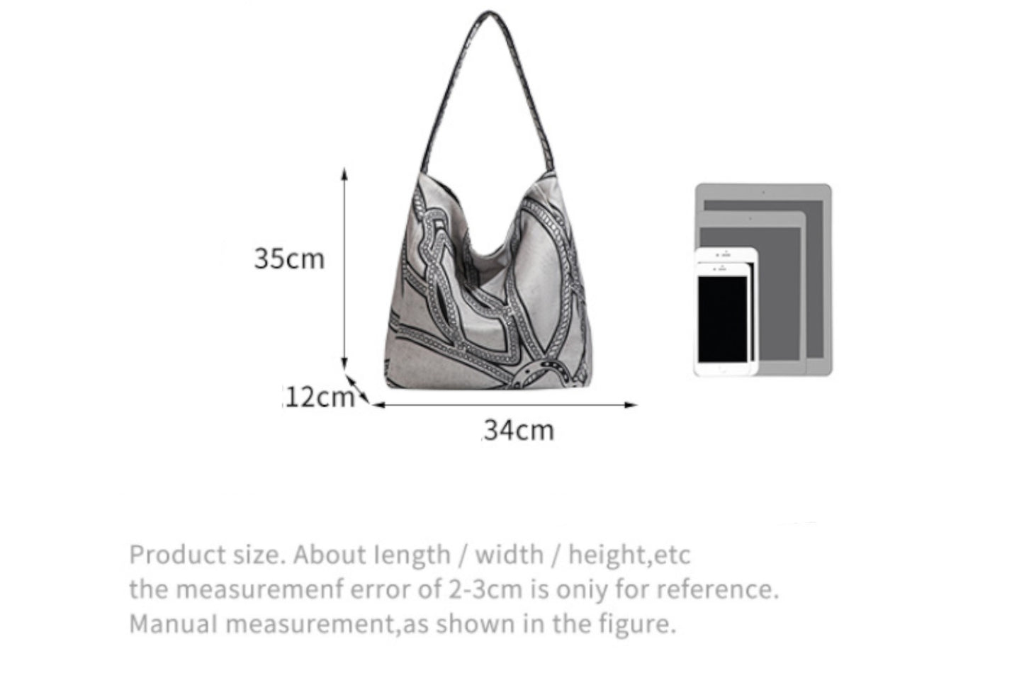 Simple and versatile canvas shoulder bag for women