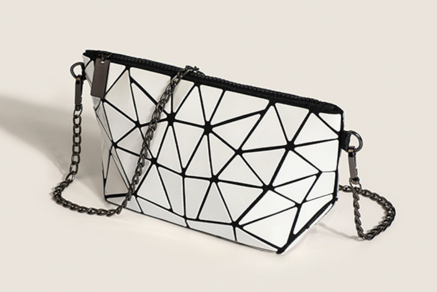 Geometric Diamond Checkered Versatile Shoulder Bag