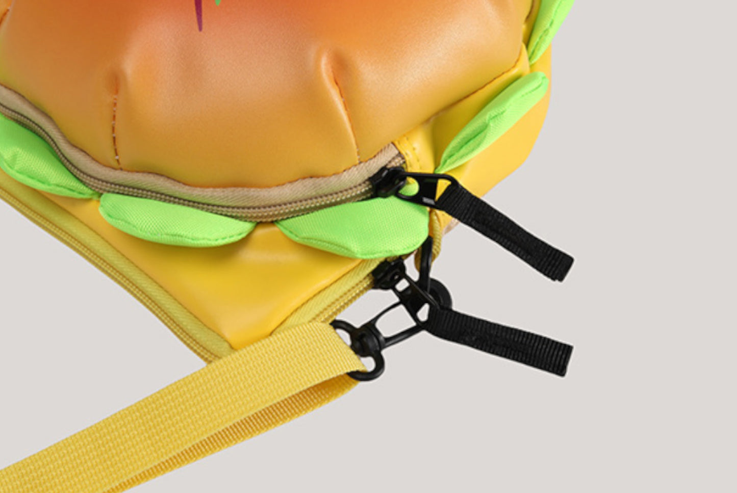 Japanese Cartoon Cheese Hamburger Crossbody Bag