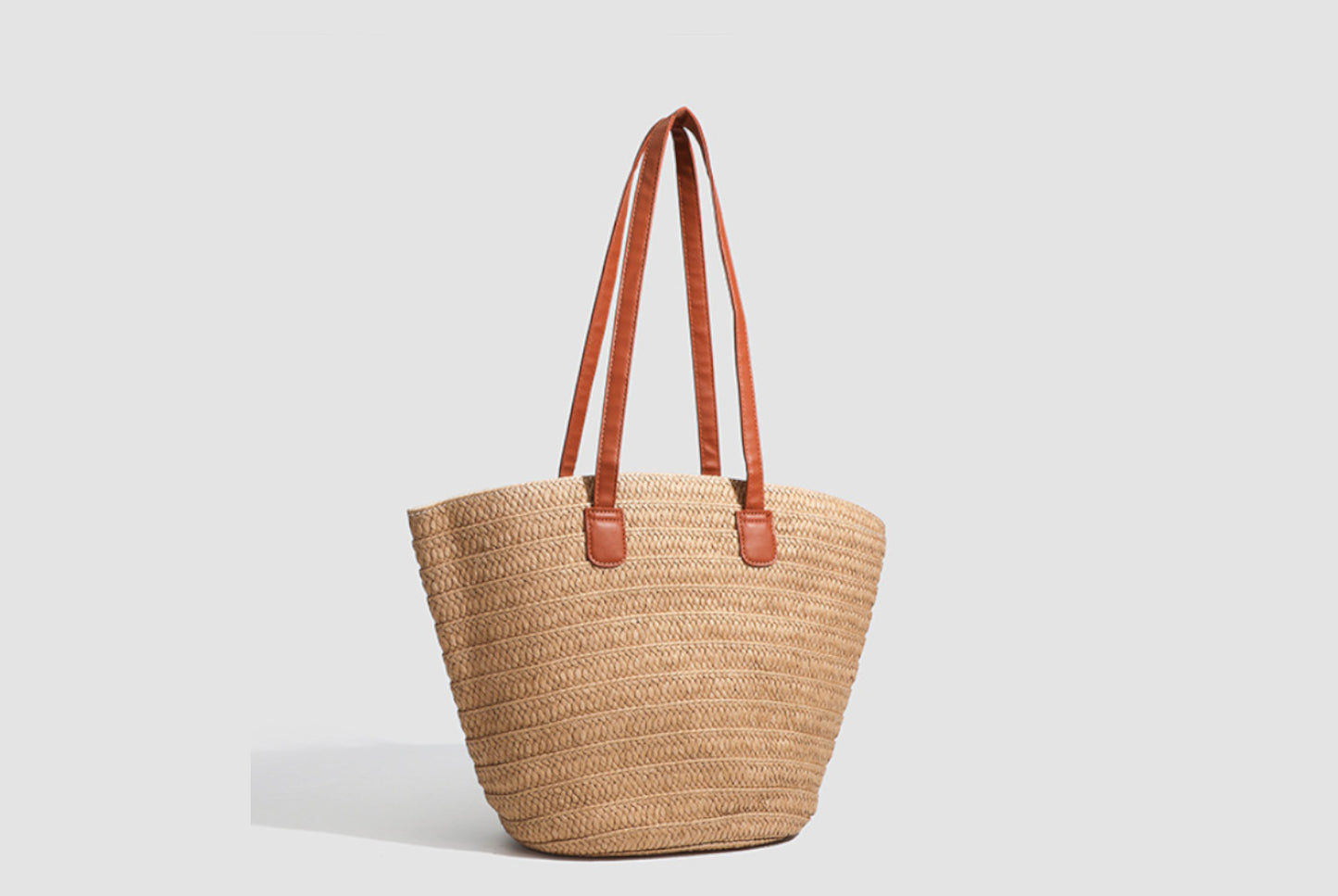 Large-Capacity Straw Tote Bag for Women