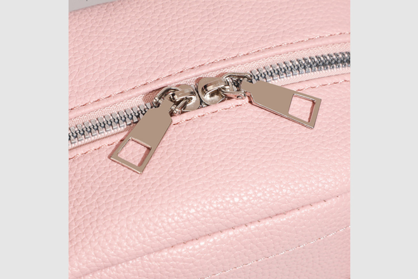 **Stylish Sakura Pink Small Square Crossbody Commuter Bag**