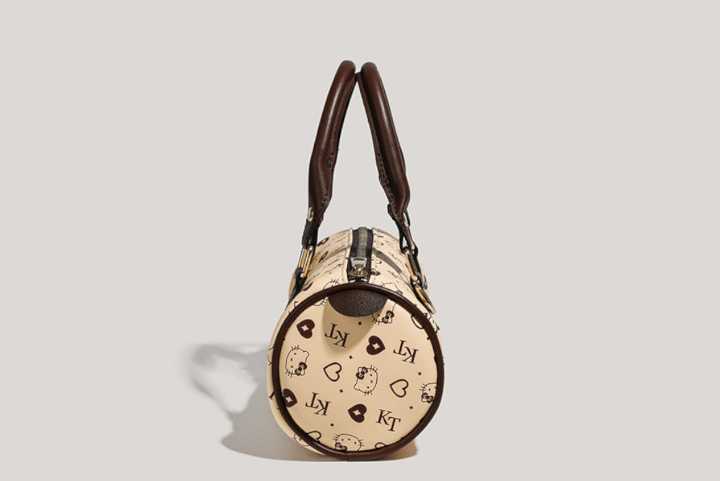 Crossbody Boston Bag - Beige