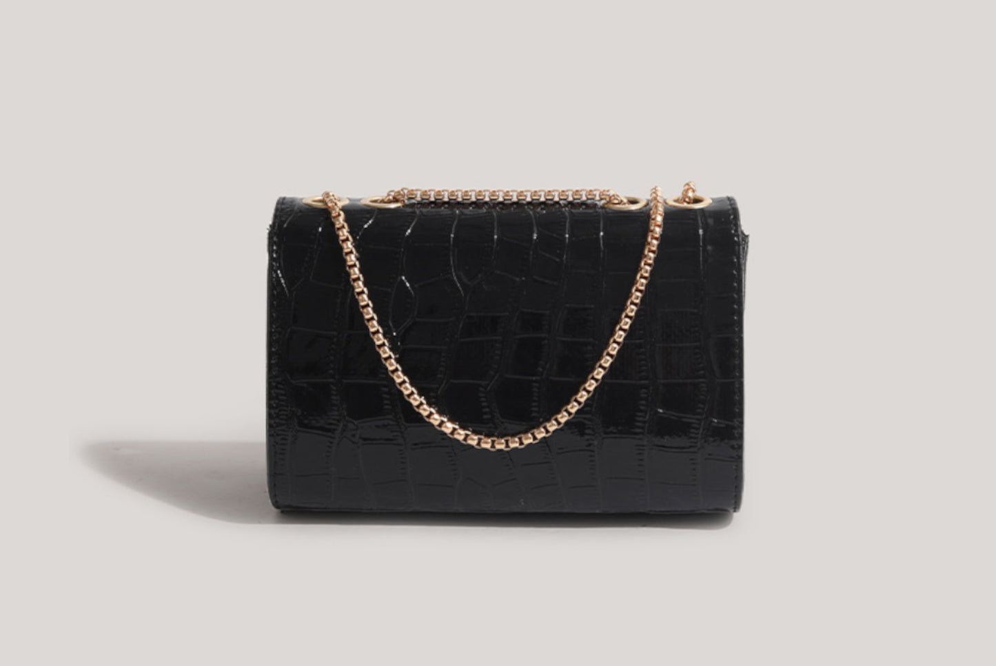 Casual Retro Crossbody Shoulder Bag (Black)**