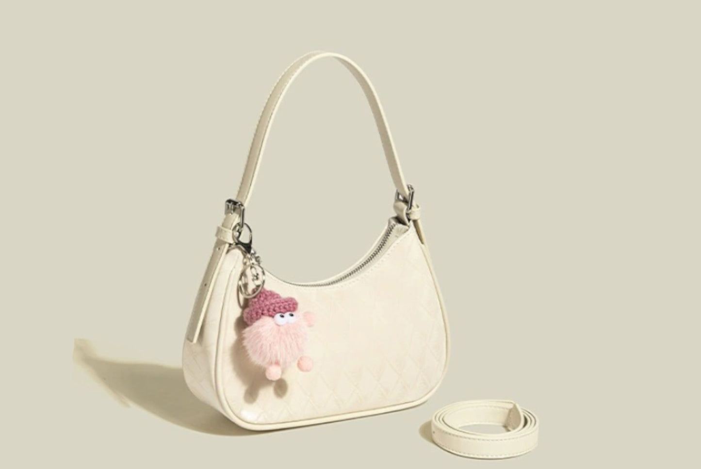 Versatile Crescent-Shaped Shoulder/Crossbody Bag for Women