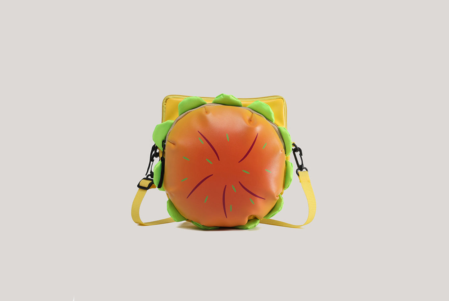 Japanese Cartoon Cheese Hamburger Crossbody Bag