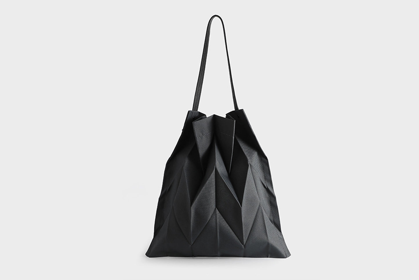 Geometric Diamond Pleated Bag