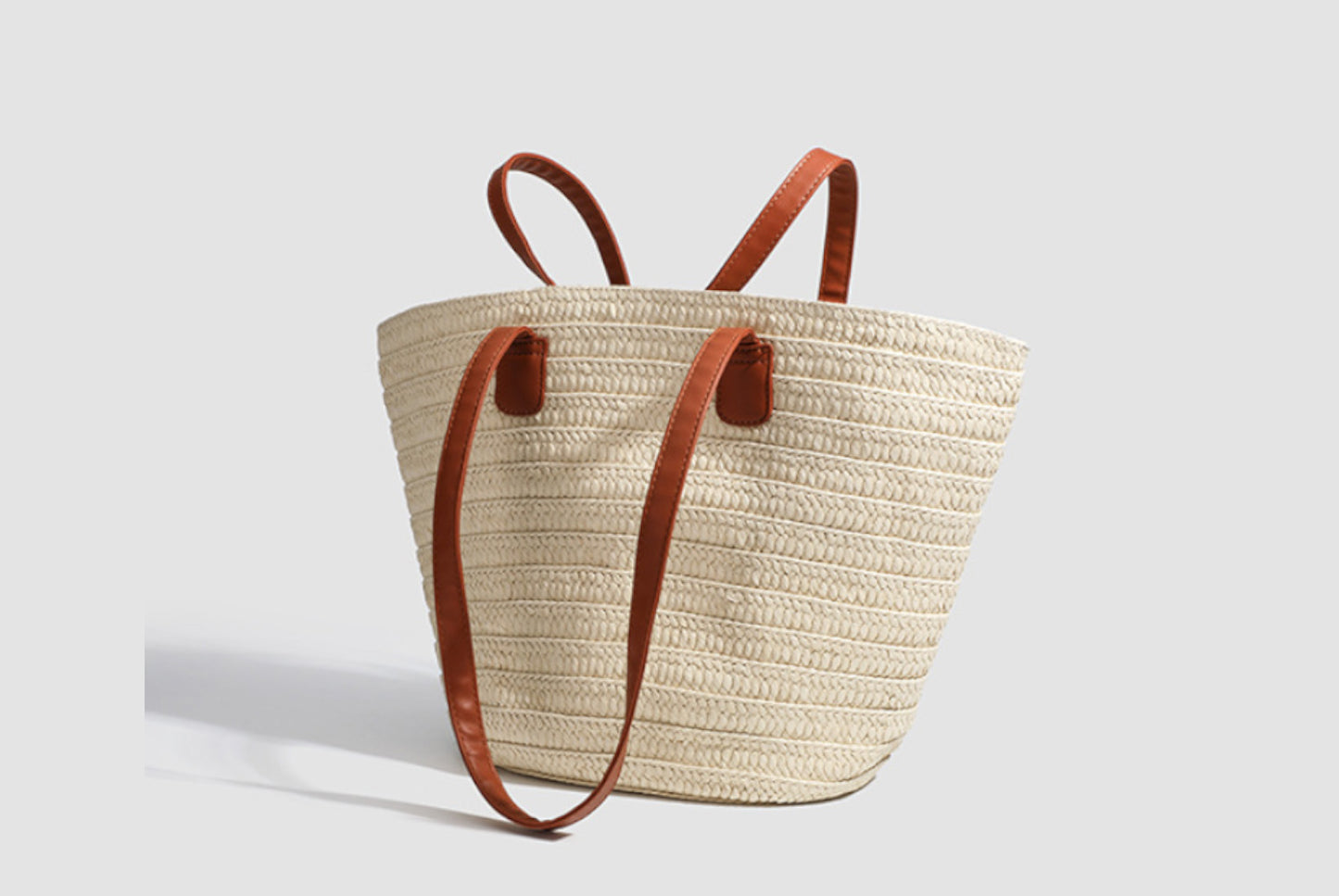 Large-Capacity Straw Tote Bag for Women