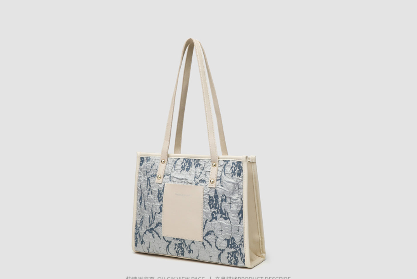 **Blue Commuter Fashionable and Versatile Shoulder Bag**