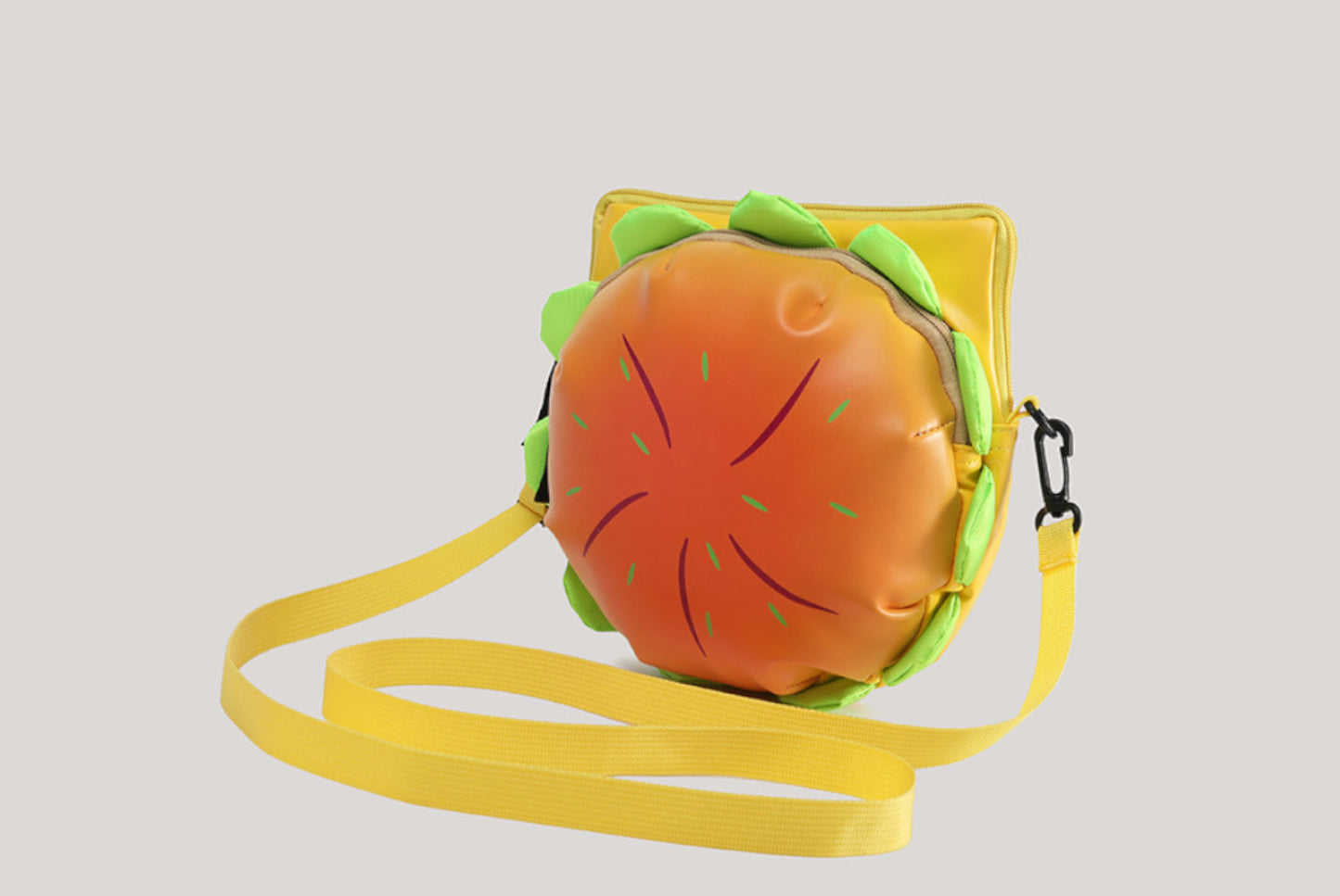 Japanese Cartoon Cheese Hamburger Crossbody Bag