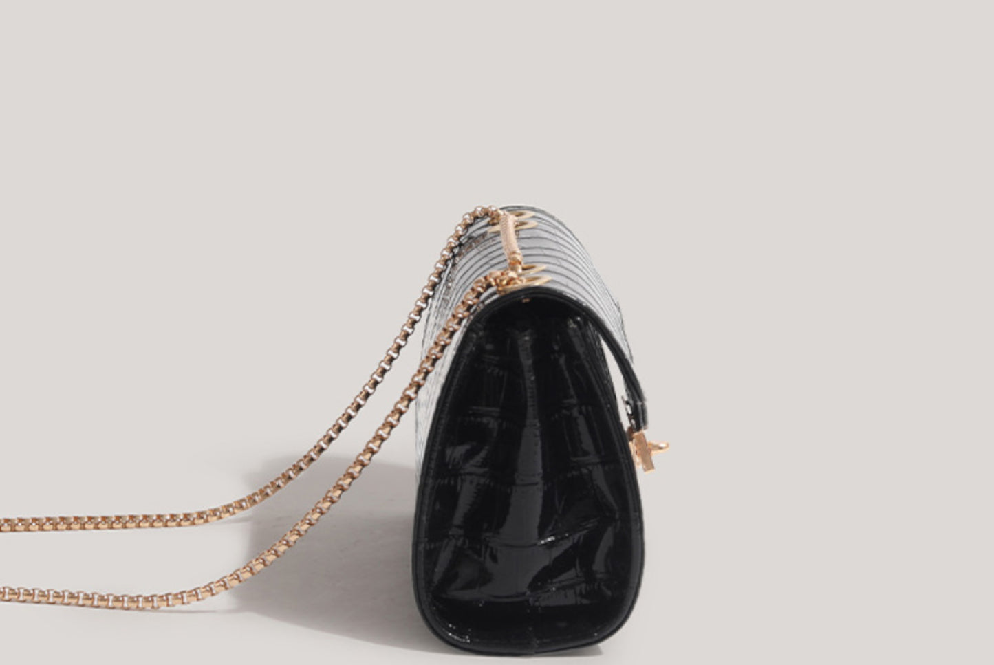 Casual Retro Crossbody Shoulder Bag (Black)**
