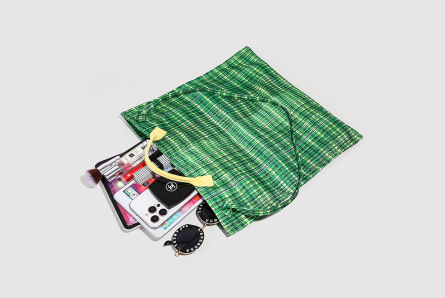 **Colorful Striped Commuter Tote Canvas Bag**