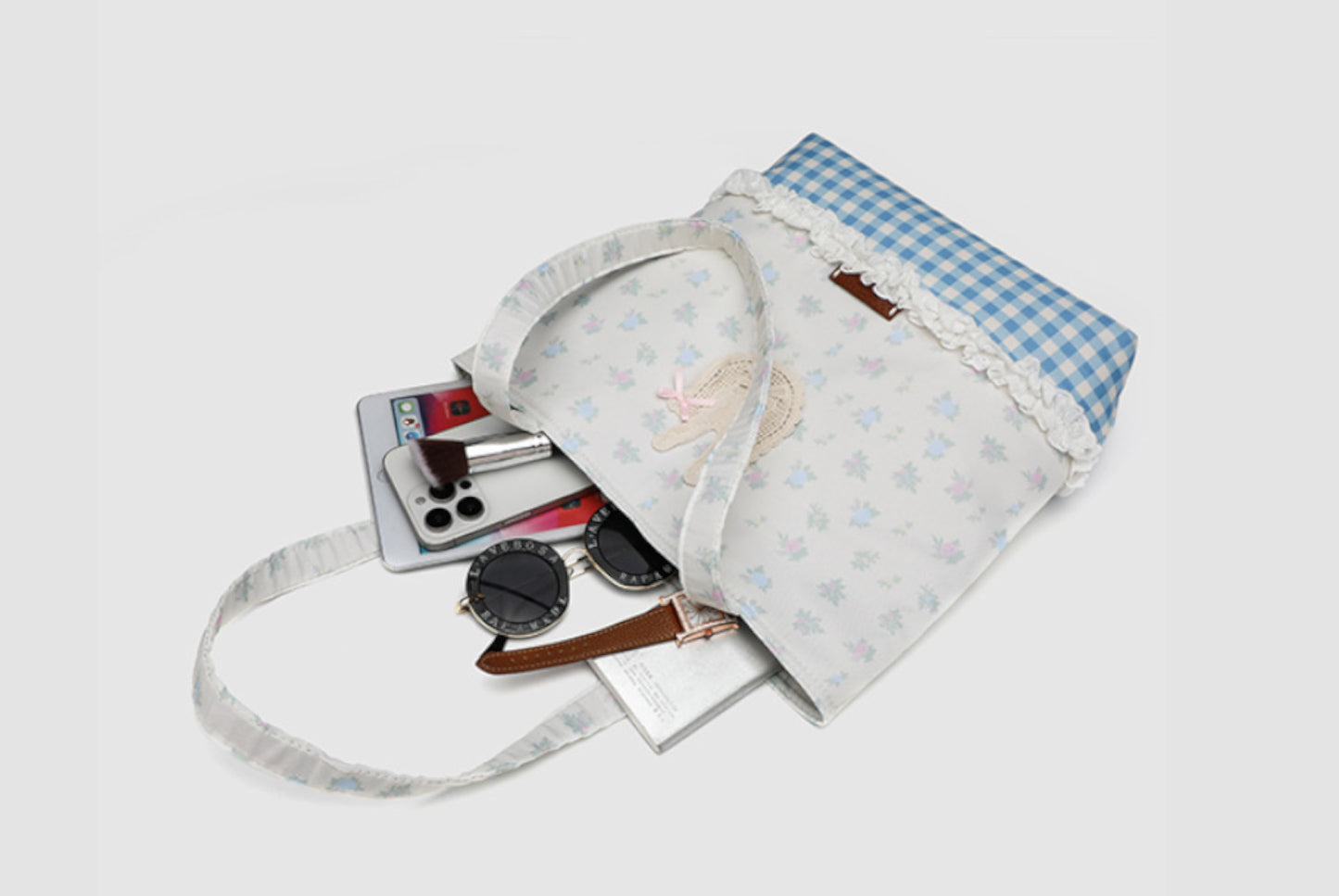Versatile Printed Patchwork Underarm Bag