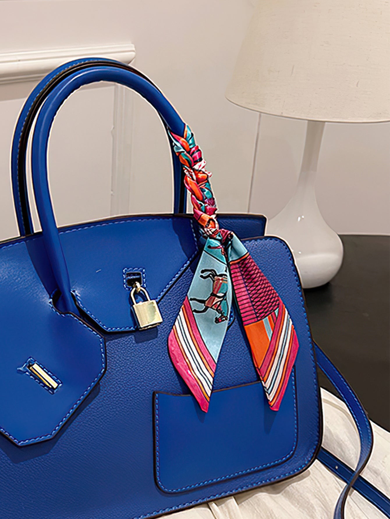 Luxury Croc-Embossed Tote: Spacious Kelly-Style Shoulder Bag with Detachable Strap - 9 Colours