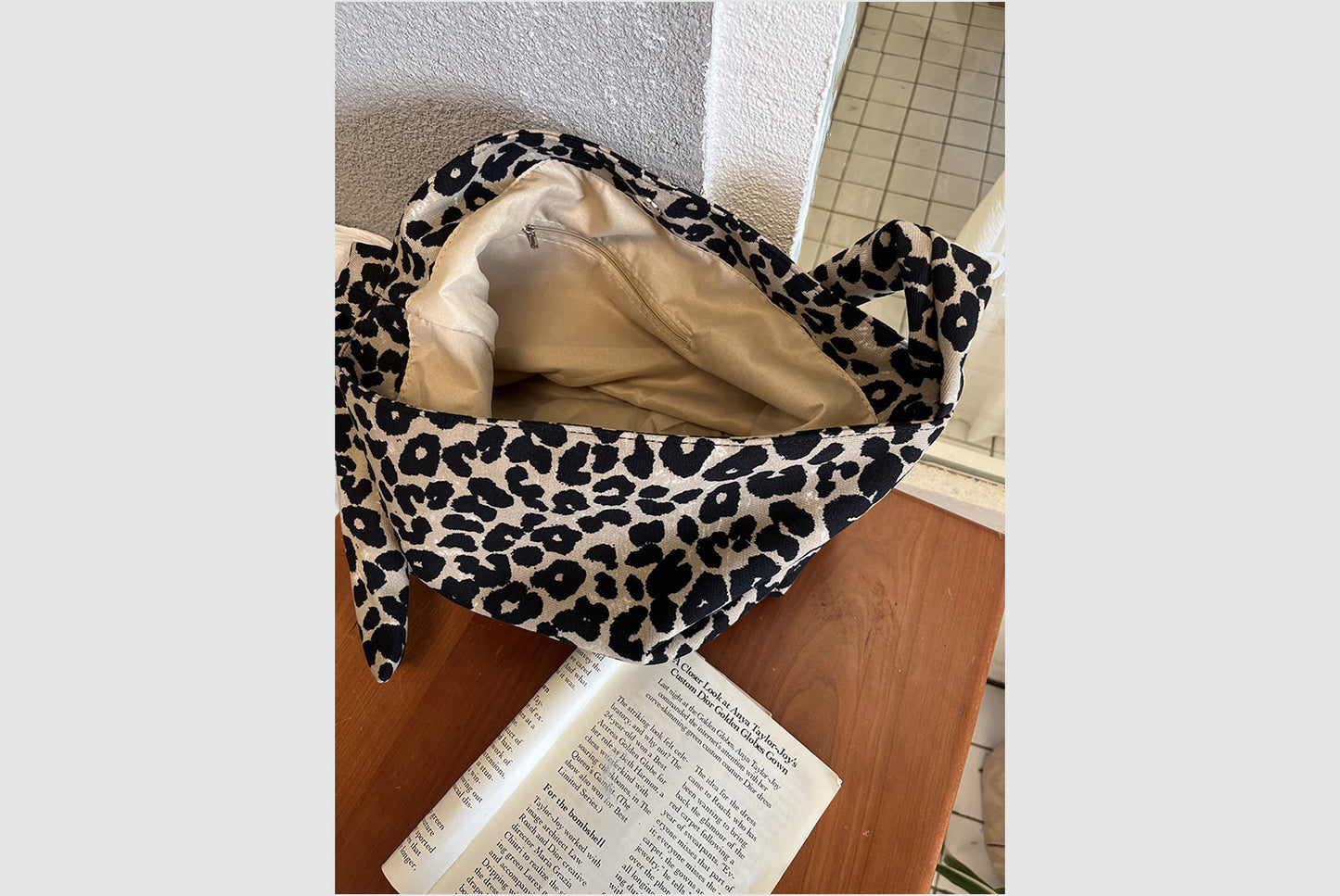 Leopard Print Women's Shoulder Bag