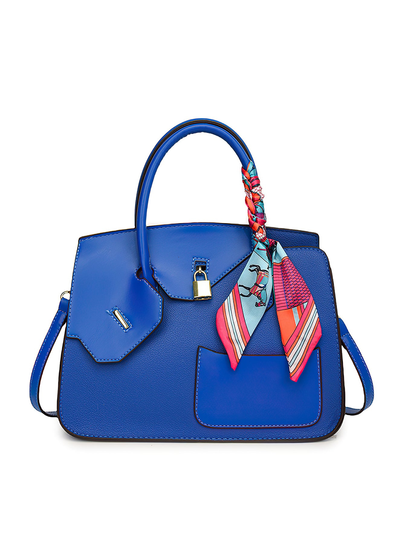 Luxury Croc-Embossed Tote: Spacious Kelly-Style Shoulder Bag with Detachable Strap - 9 Colours