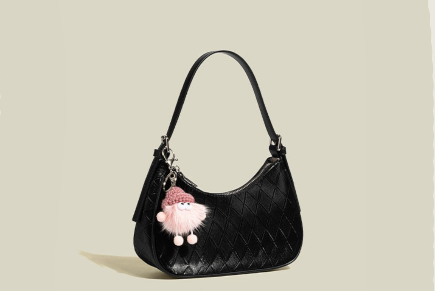 Versatile Crescent-Shaped Shoulder/Crossbody Bag for Women