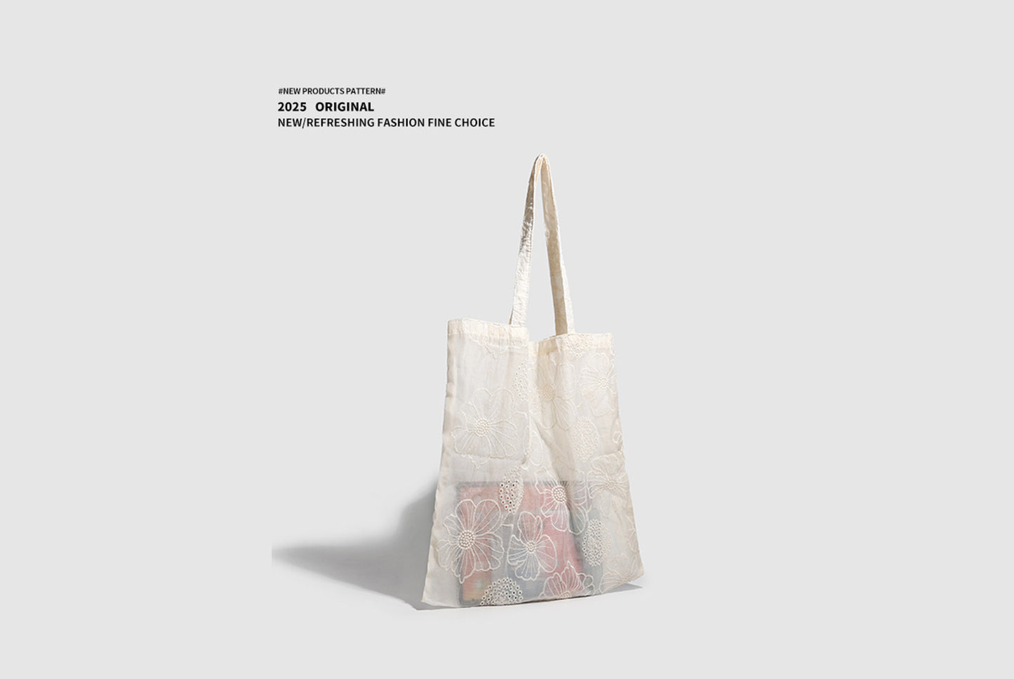 Hollow Embroidered Shoulder Bag