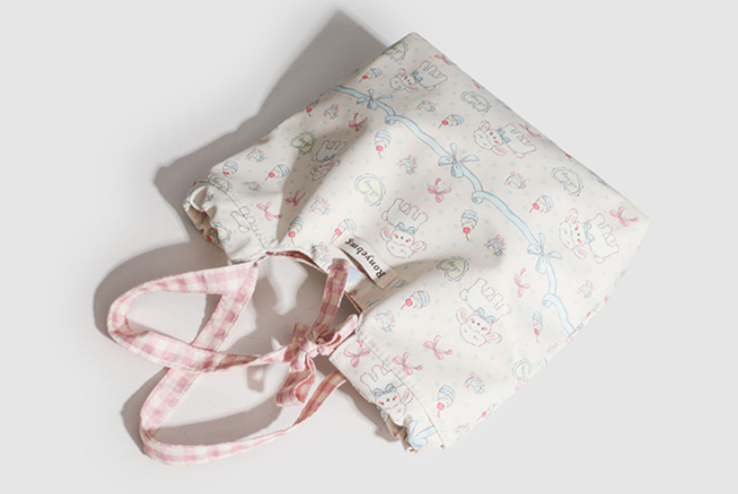 Cute Floral Canvas Lunch Bag for Women