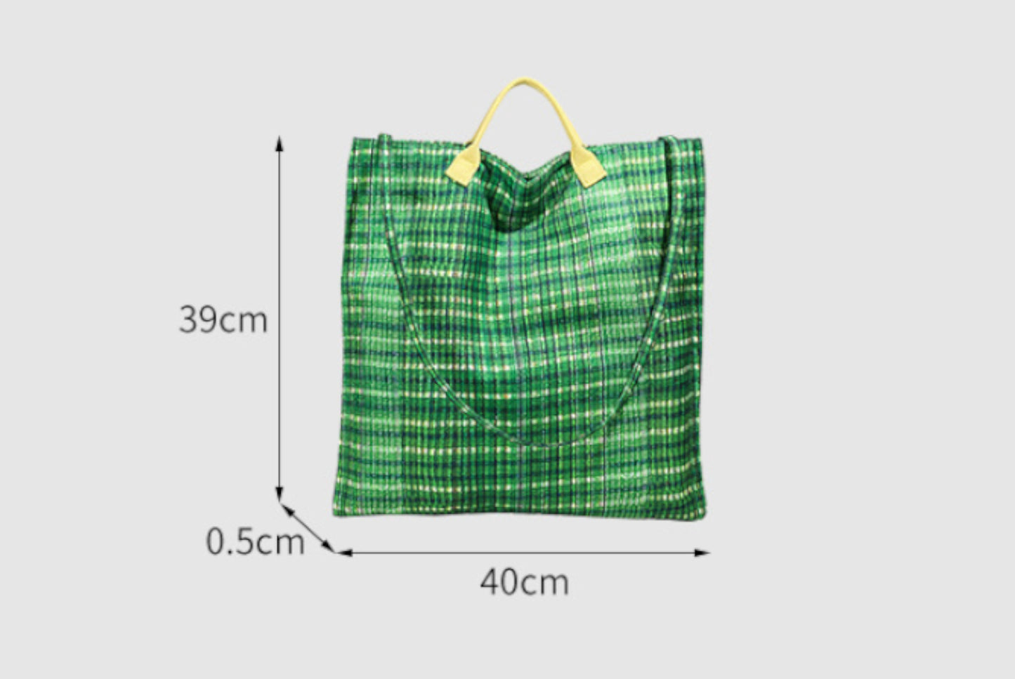 **Colorful Striped Commuter Tote Canvas Bag**