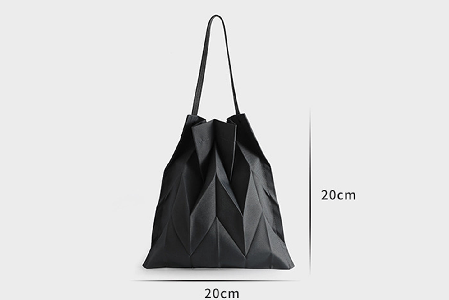 Geometric Diamond Pleated Bag