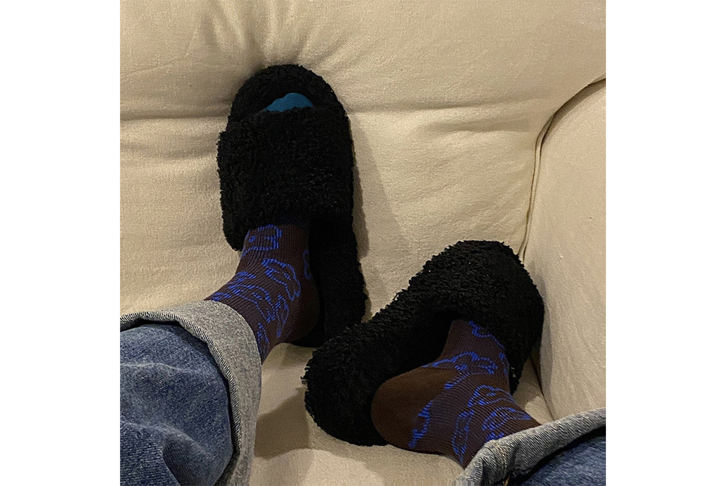 Houndstooth Floral Mid-Calf Socks (3-Pair)
