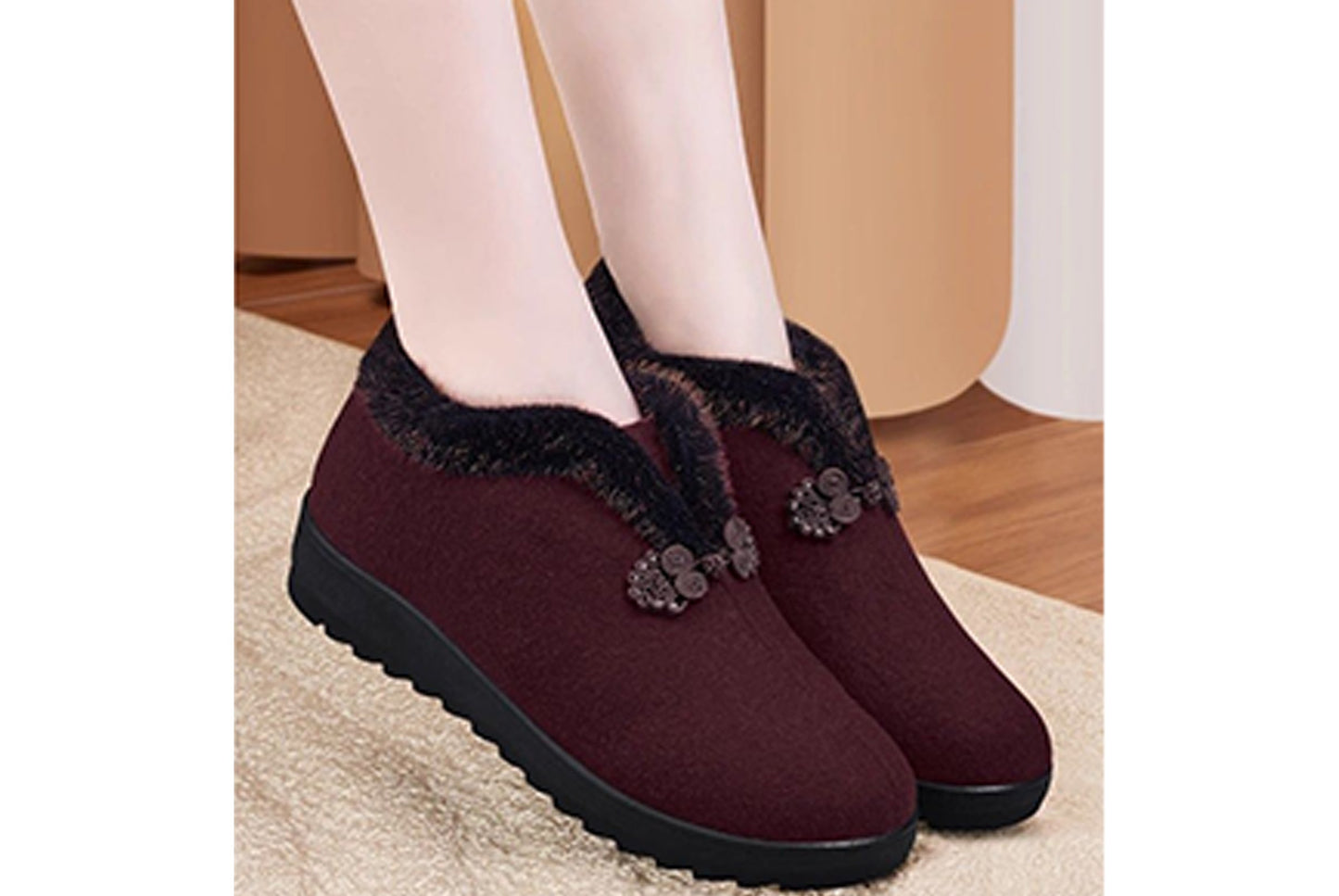 Anti-slip and Warm Genuine Wool Boots