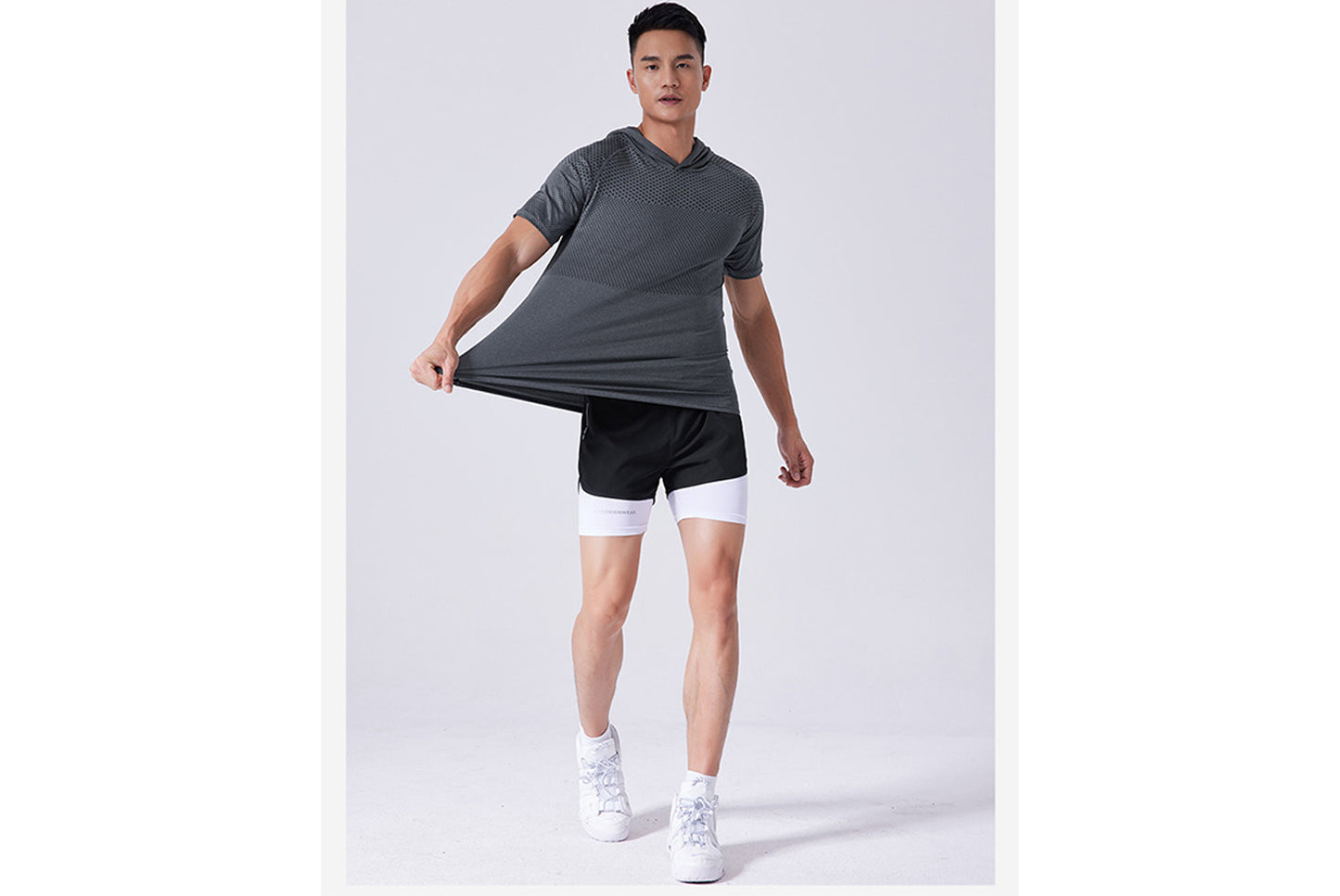 Men's Quick-Dry Hooded Sports T-Shirt