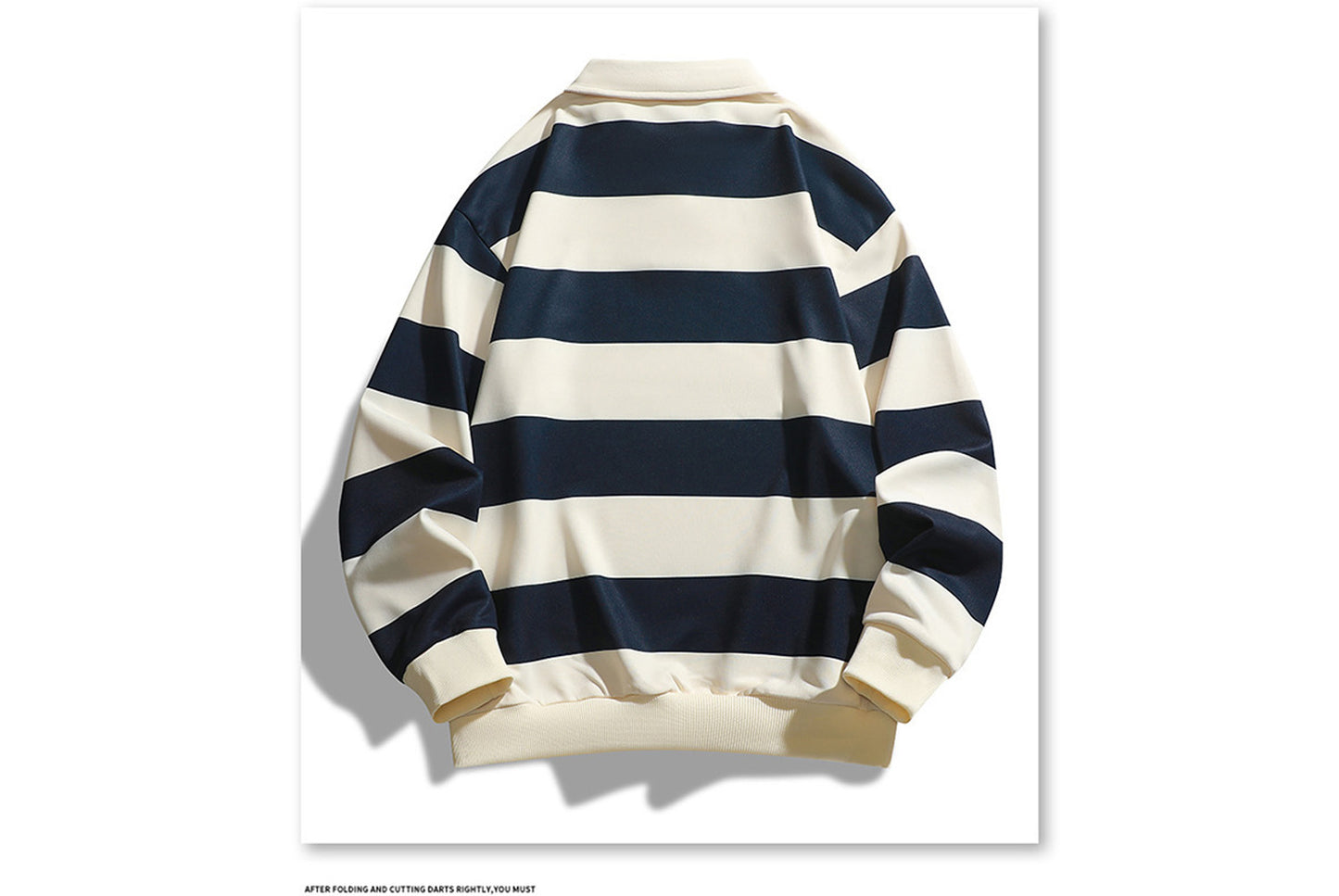 **Trendy Loose Striped Sweatshirt - Unisex Casual Top**