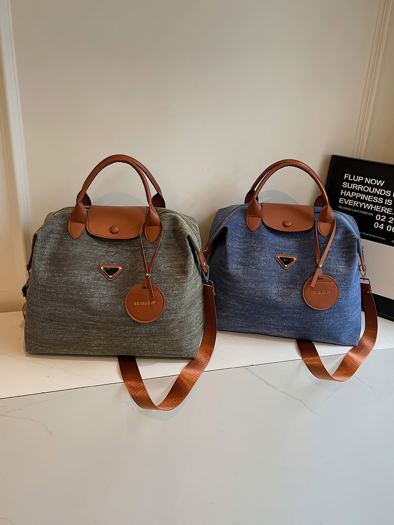 Denim Travel Tote Bag – 3 Colours