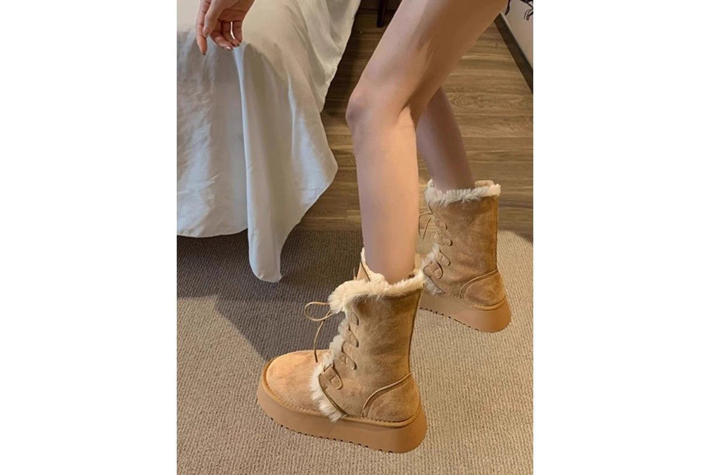 Winter Fleece-Lined Warm Ankle Boots