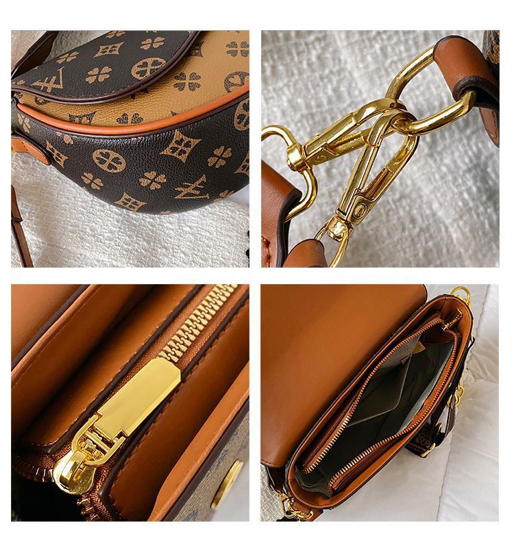 Versatile semi-circle saddle bag