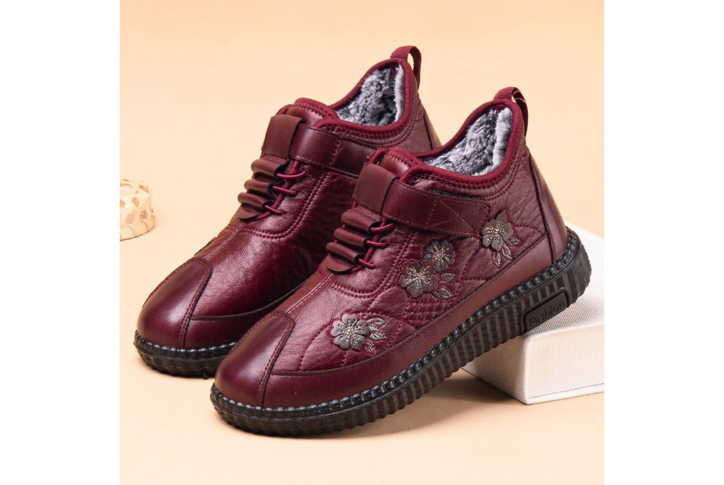 Thickened Fleece-Lined Warm Cotton Shoes