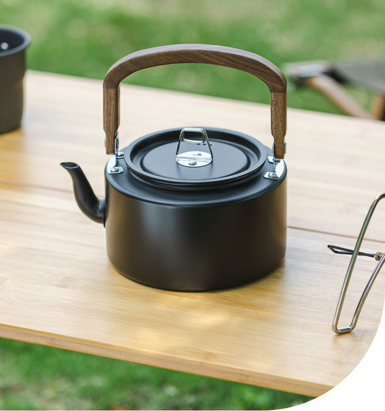 # 1.2L Portable Outdoor Aluminum Alloy Kettle