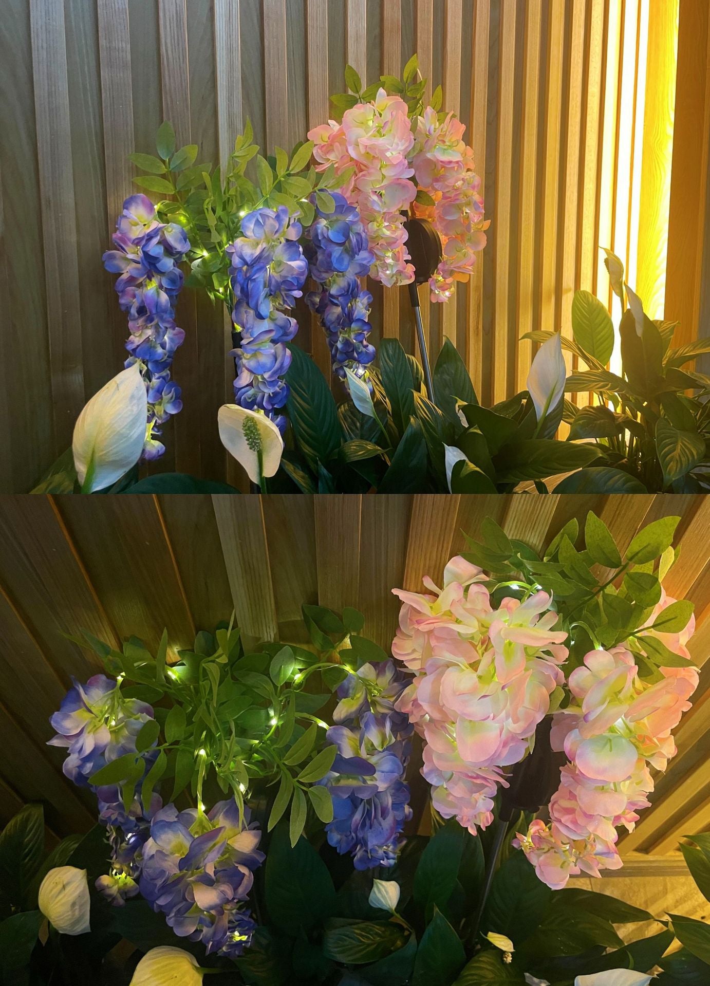 # Solar-Powered Wisteria LED Landscape Light for Courtyards and Lawns