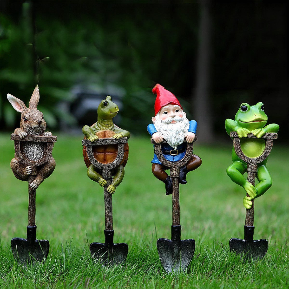 # Shovel-Shaped Dwarf Animal Garden Decor Pegboard