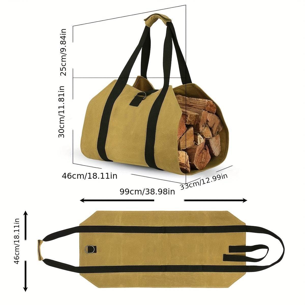 Outdoor Camping Firewood Storage Bag