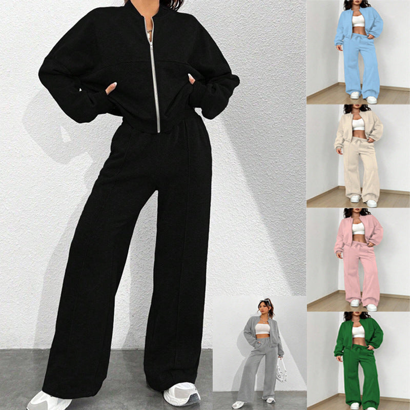 **Trendy Cardigan Slim Fit Two-Piece Set for Women**