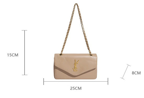 # Lambskin Textured Cloud Shoulder/Crossbody Bag