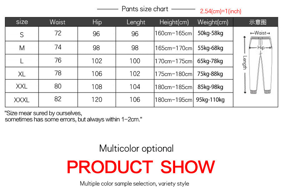 **New Men's Pants Autumn and Winter In Men's Clothing Casual Trousers**
