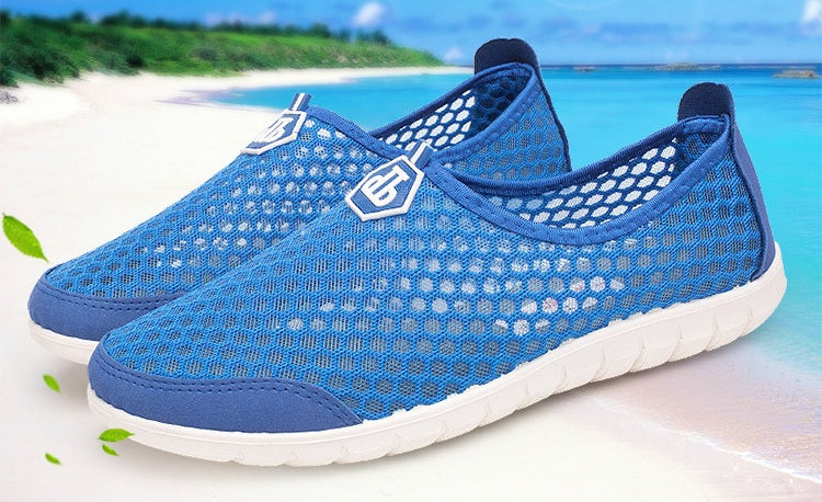 Men's Summer Breathable Hollow-Out Mesh Shoes