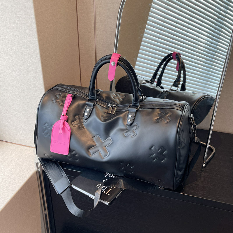 Stylish Large-Capacity PU Travel Handbag