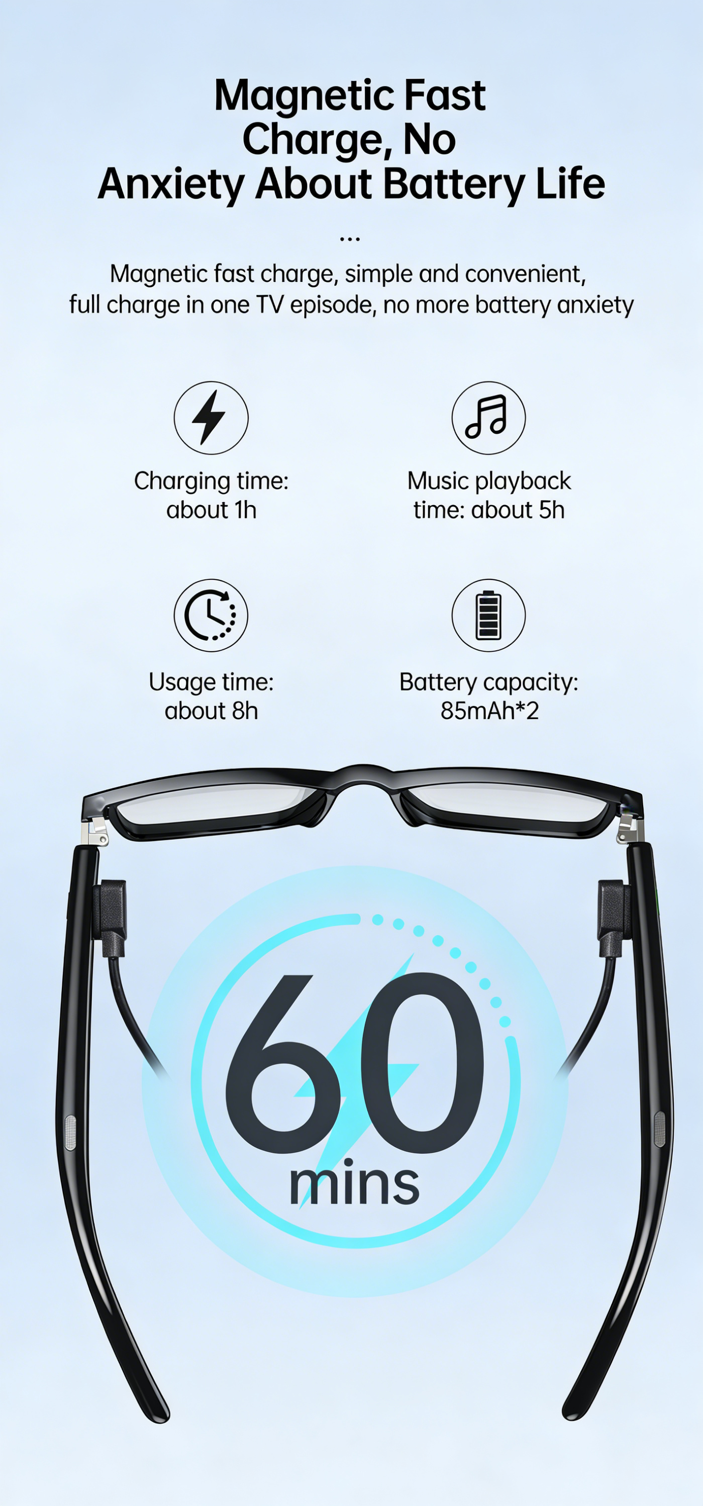 # Wireless Smart AI Translation Bluetooth Glasses
