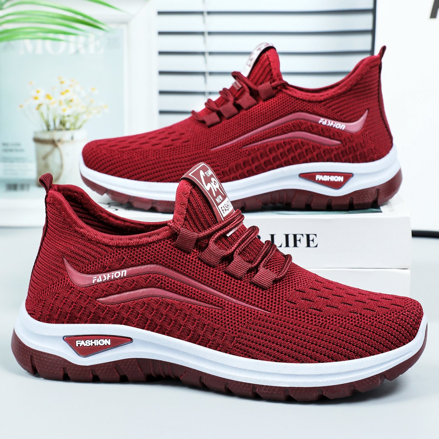 Women's Platform Flyknit Casual Sneakers