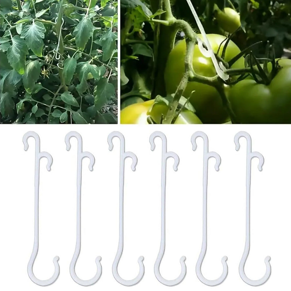 # J-shaped Plastic Climbing Plant Hooks 100PCS