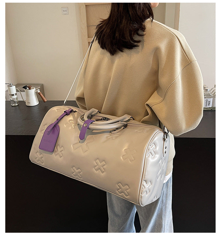 Stylish Large-Capacity PU Travel Handbag