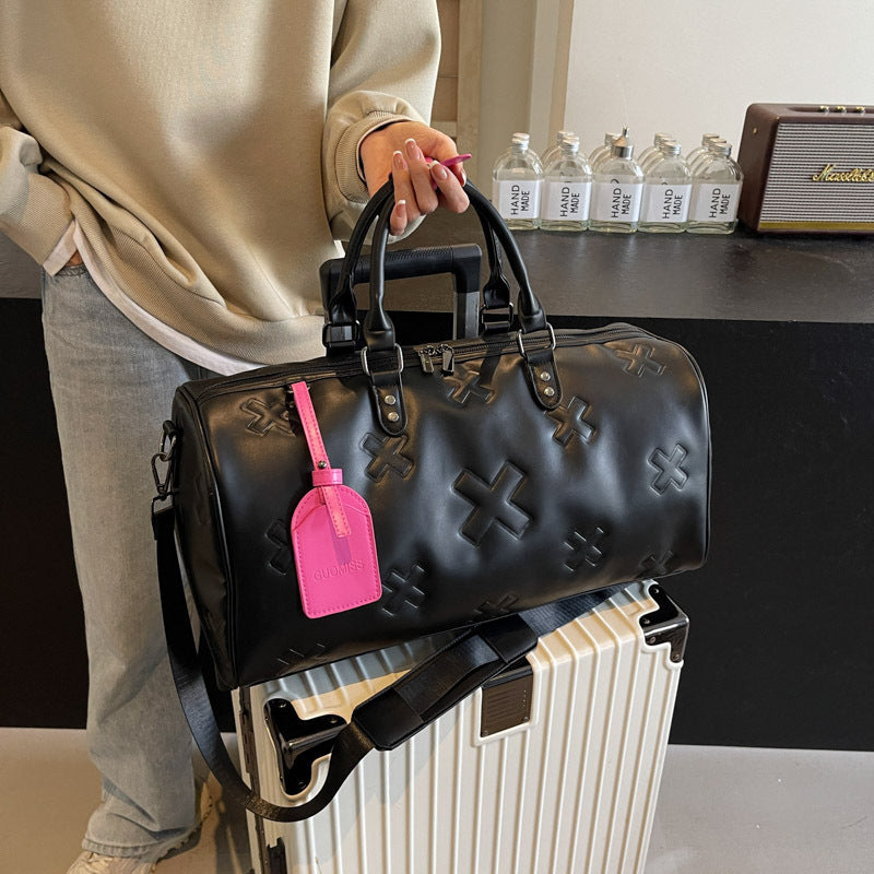 Stylish Large-Capacity PU Travel Handbag