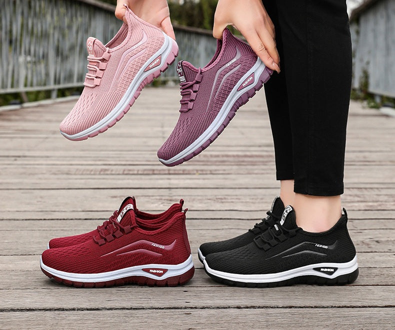 Women's Platform Flyknit Casual Sneakers