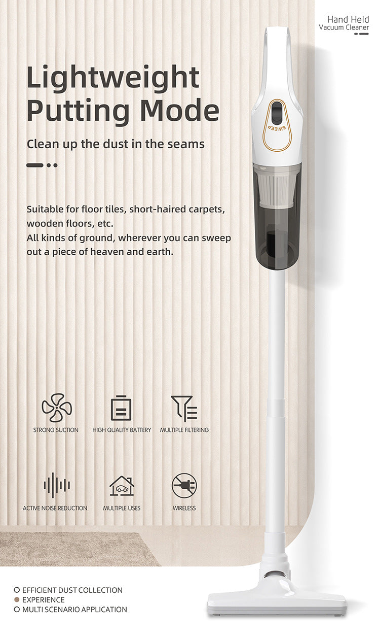 Cordless Handheld Vacuum Cleaner for Home Use - High Suction Power