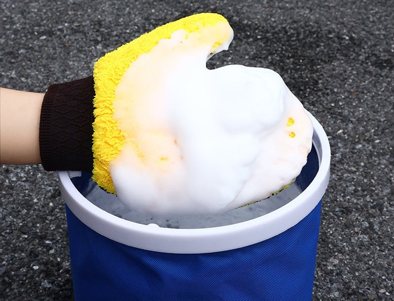 Car Wash Gloves with Coral Fleece