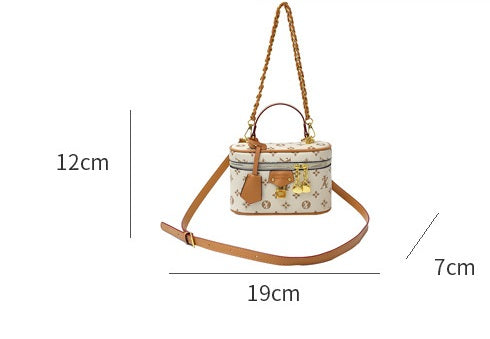 Retro Print Box Bag
